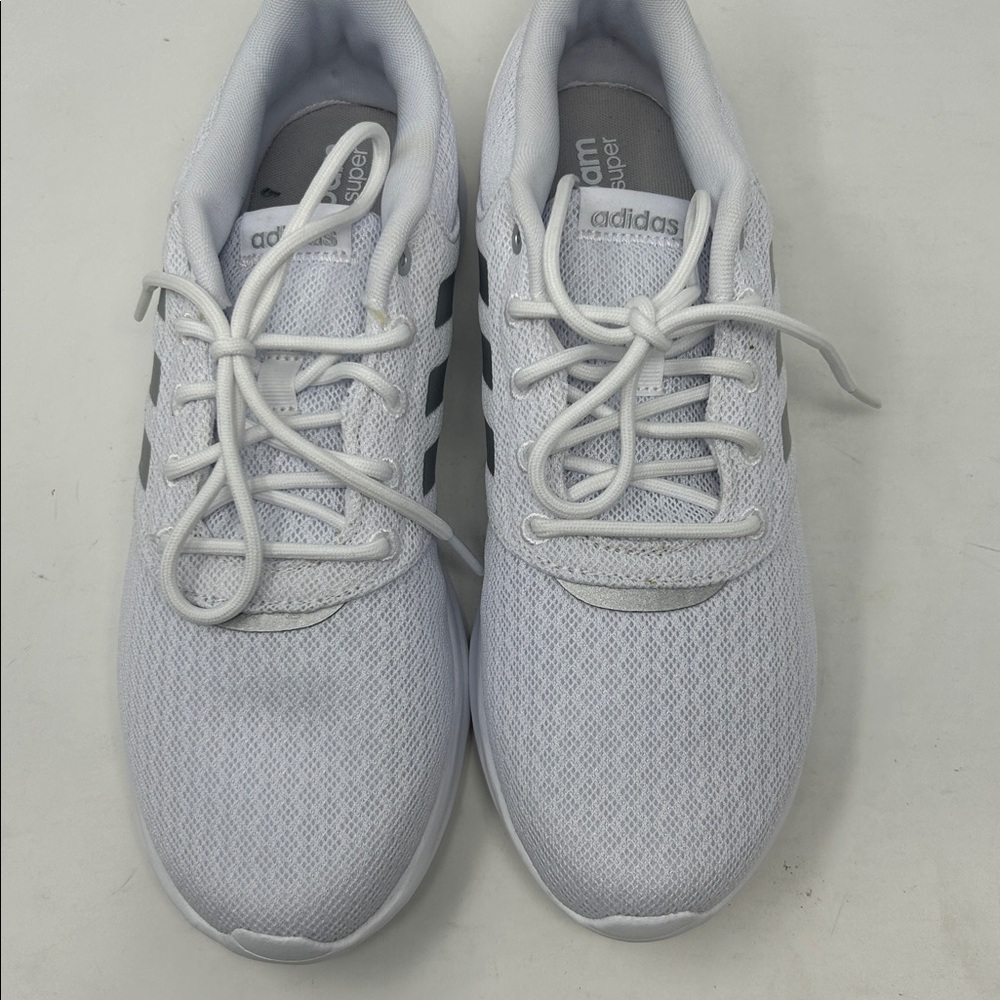 Preowned Adidas Cloudfoam Super White Sneakers